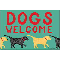 Dogs Welcome - Mat  Dog Mountain, VT - Stephen Huneck