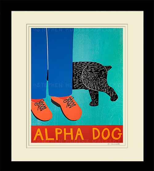 Alpha Dog Original Woodcut | Dog Mountain, VT - Stephen Huneck