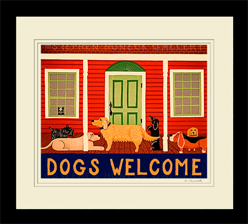 Dogs Welcome - Mat  Dog Mountain, VT - Stephen Huneck